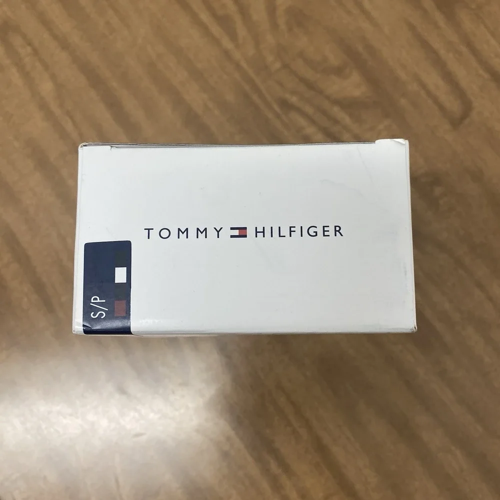 TOMMY HILFIGER Briefs Mens Small Navy White Red 4-Pack 100% Cotton Classics Logo